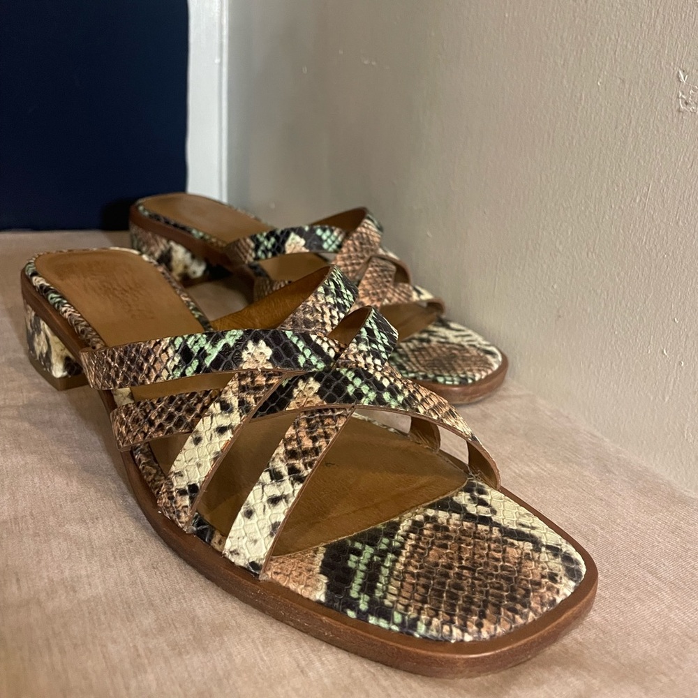 Free people sandals worn one time